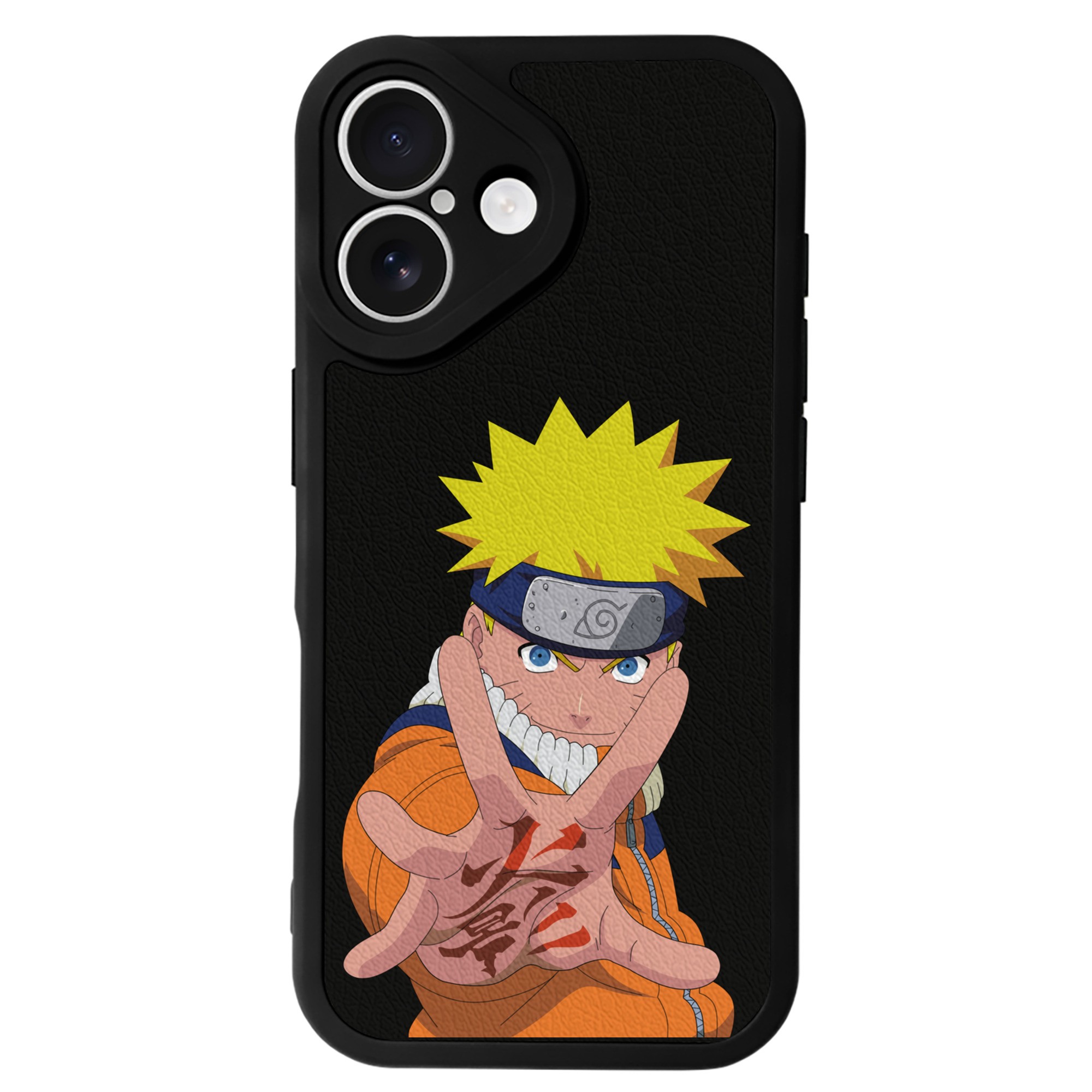 （画像用） NARUTO -ナルト- うずまき ナルト Uzumaki Naruto 【iPhone 16シリーズ対応】シリコンスマホケース（レザー調） 材質：シリコン